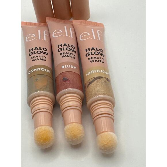 Elf Cosmetics Halo Glow Cushion Tip App. Contour Highlighter & Blush Trio BNIB - Picture 3 of 6